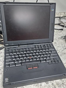 Vintage Retro Clean IBM ThinkPad 380D Laptop - Intel 32MB Powers/Posts - Picture 1 of 9
