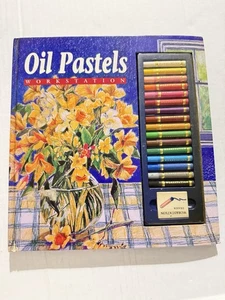Libro de instrucciones de estación de trabajo de pasteles al óleo de Jane Hughes 16 pasteles al óleo, borrador - Imagen 1 de 6