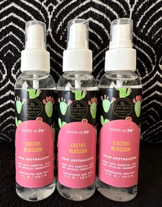 3pk BOTTLE UP JOY CACTUS BLOSSOM SCENT BURST MIST ESSENTIAL OIL AIR FRESHENER - Picture 1 of 7