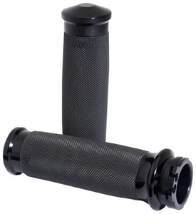 Avon Custom Contour Black Handlebar Grips - Cable-Style (CC-86-ANO) - Picture 1 of 1