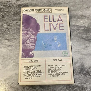 Ella Fitzgerald Ella Live Cassette Tape Verve  - Picture 1 of 3