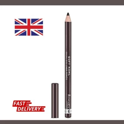 Rimmel Soft Kohl Kajal Professional Eyeliner Pencil, Sable Brown, 1.2g