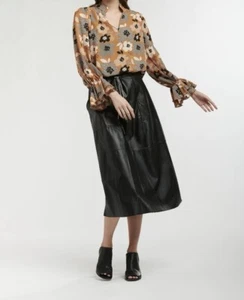 365 Days Martini Top Blouse Bell Flared Sleeve In Goldie Floral Size Medium - Picture 1 of 9
