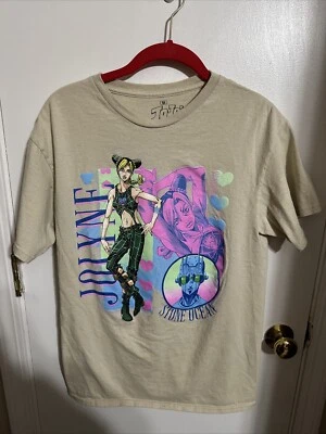 Футболка Jojo's Bizarre Adventure размер средний желтовато-коричневый - аниме Jojo Jolyne Stone Ocean - Изображение 1 из 2