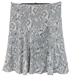 SK18561- EMMA JAMES Women 100% Polyester Flare Skirt Lined Floral Rose 20W Plus - Picture 1 of 8