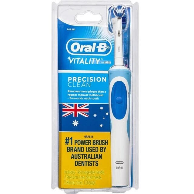 Oral-B Vitality Precision Clean Electric Toothbrush - White/Blue
