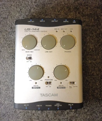 TASCAM US 144 USB 2.0 Audio/MIDI Interface - Image 1 of 4