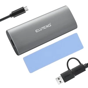 Boîtier SSD M.2 NVMe SATA Adaptateur 20Gbps Boîtier Disque Dur pour M.2 PCIe ... - Afbeelding 1 van 8