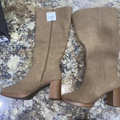 Botas para mujer A.N.A Upland marrón hasta la rodilla talla 11 medianas Foto 1 de 4