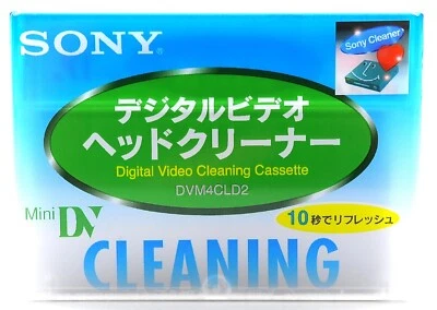 Sony Mini DV Limpieza Cassette DVM4CLD2 Videocámara Cintas Limpiador jp NUEVO Foto 1 de 4