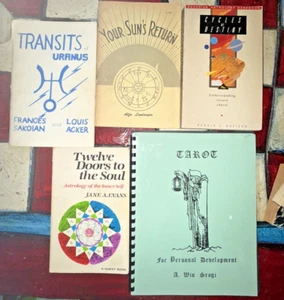 5 Vintage Astrology Books, Cycles of Destiny,Transits of Uranus,Your Suns Return - Picture 1 of 23