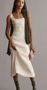 Anthropologie Pilcro Sequin Midi Dress Size Large $168 New - Picture 1 of 7