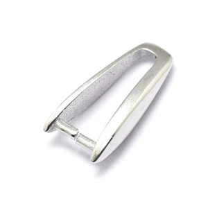 5 Stck. 925 Sterlingsilber Klemmbügel glattes Blatt Eispickel Anhänger Halter 10,5 mm - Bild 1 von 2