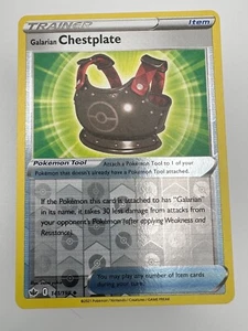 Pokemon TCG Card Battle Styles Trainer Galarian Chestplate 141/163 Reverse Holo - Picture 1 of 1