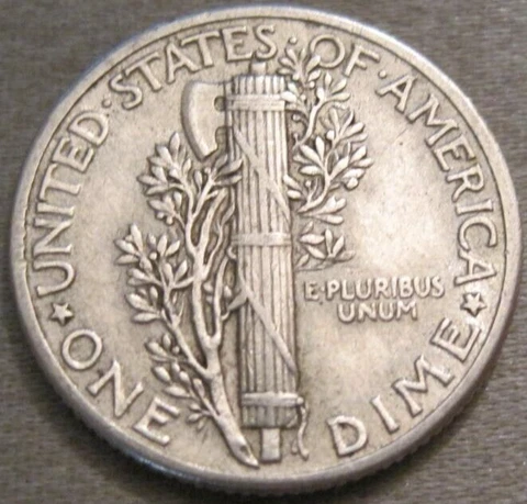 BETTER AS SHOWN - NICE 1937 P MERCURY DIME *** 90% SILVER *** 297 Cover