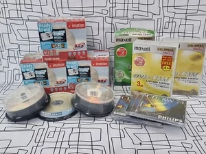Job Lot Bundle IMATION Maxell Philips CD-R blank discs CD & DVD - Photo 1/6