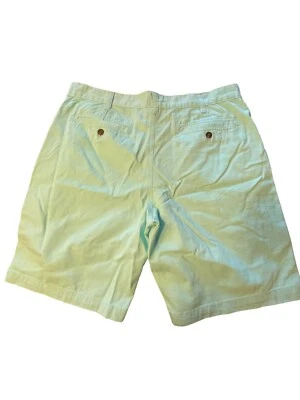 Pantalones Cortos Chinos Glory Desteñidos Para Hombres Talla 38 Sarga Verde Como Nuevo Por encima de la Rodilla Foto 1 de 4