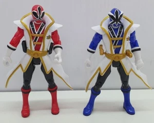 Mighty Morphin Power Rangers Samurai action figure 2011 Bandai 10cm red & blue - Picture 1 of 12