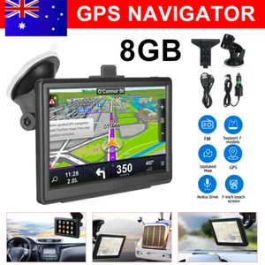 7” Truck Car GPS Navigation Touch Screen Navigator Free Lifetime AU Map Update - Picture 1 of 12