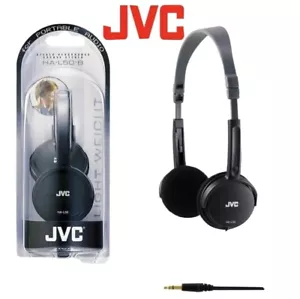 Premium JVC Lightweight Headphones, Black Light Weight Over Earphones, Foldable - Picture 1 of 3