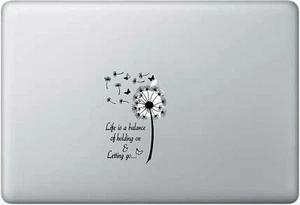 Beautiful Butterfly Dandelion Flowers for car truck laptop decal sticker 8" - Foto 1 di 2