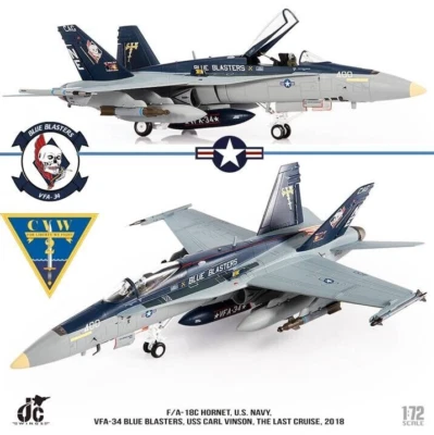 F/A-18C Hornet USN VFA-34 Blue Blasters, JC Wings 1/72 JCW-72-F18-018 - Immagine 1 di 4