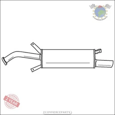Silencieux d'échappement Arrière Sigam pour VOLVO V40 S40 D mak - Photo 1/3