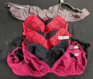 Cacique NWT Lot Of 5 Random Bras 44DD Multicolor - Picture 1 of 6