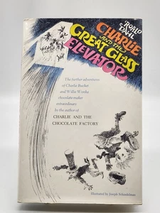 Roald Dahl "Charlie and the Great Glass Elevator" 9th print 1972 US - Foto 1 di 7
