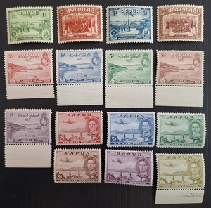 RARE 1934- Papua lot of Airmail & Anniversary postage stamps Mint - Picture 1 of 4