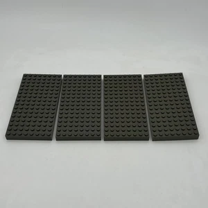 Lego 4204 8x16 Ladrillo Antiguo Gris Oscuro Castillo Harry Potter 4 CANTIDADES - Imagen 1 de 3