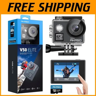 Upgrade V50: 4K/60fps 20MP Voice Control Action Cam - Image 1 of 4