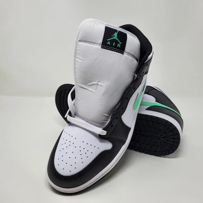 Men's Size 10.5 Nike Air Jordan 1 Mid 'Green Glow' Men's Shoes DQ8426-103 - Image 1 of 4
