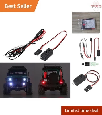 LED Lights Kit for RC Car Headlight Taillight with Controller Switch Upgrade - Image 1 of 4