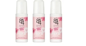 SET 3 PACKUNGEN Eight Four 8x4 Roll On Floral 45ml Made In Japan - Bild 1 von 5