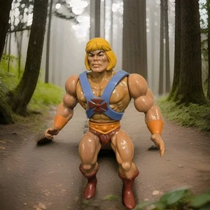 Super7 MOTU Masters of the Universe Ultimate He-Man Actionfigur mit vier Köpfen + - Bild 1 von 17