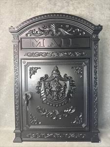 Cassetta postale con serratura decorativa in stile vittoriano da esterno - cassetta postale da parete in metallo - Foto 1 di 15