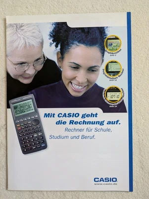 CASIO Rechner Computer Original Prospekt - Sales Brochure - Rarität - Rare - Bild 1 von 4