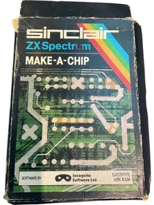 Rare Make-A-Chip SINCLAIR ZX Spectrum Software Cassette 48K Incognito 1983 Retro - Picture 1 of 5