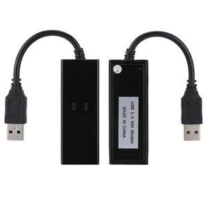 XP USB 56K External Dial Up Voice Fax Data Modem Fit For Win7 Win8 Win10 XP OU - Picture 1 of 8