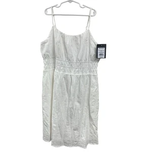 NWT New Art Class Girls XXL (16/18) White 100% Cotton Spaghetti Strap Dress - Picture 1 of 4