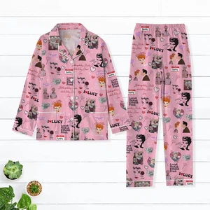I Love Lucy Pajamas Set, Lucy Ricardo Shirt, Vintage Movie Women Pajamas - Picture 1 of 4