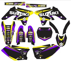 Decals for 2007-2009 Suzuki RMZ250 RMZ 250 graphics yellow purple - Picture 1 of 1