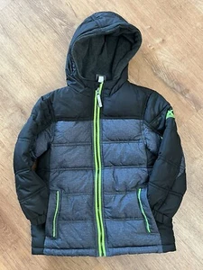 Boys ZeroXposur Jacket size 4 Dark Heather Gray / Neon - Picture 1 of 8