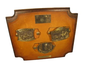 Rare Set of 3 Hank Richter 50 Anniversary Arizona Commemorative Belt Buckles - Picture 1 of 20