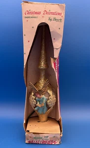 Vintage Jewelbrite Cathedral Angel Tree Top Electrified Lighted Christmas Decor - Picture 1 of 16