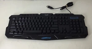 AULA Wired Gaming Keyboard Professional Gamer Be Fire Blue - Picture 1 of 5