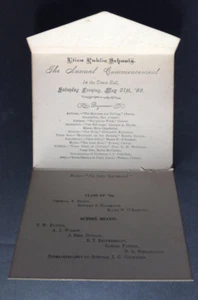 Inicio Anual Escuelas Públicas InUtica Michigan Clase de 1890 Blynn O Bannon - Imagen 1 de 7