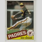 1985 Topps Rich Gossage Signed Autographed Padres Baseball Card #90