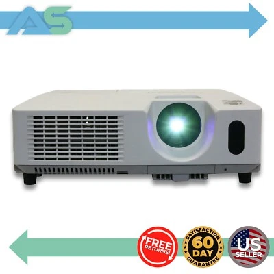 Hitachi CP-X3014WN XGA 3200 ANSI Lumens 3LCD Projector - White (4,549 Lamp Hrs) - Image 1 of 4